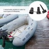 Black Inflatable Pump Adapter Plastic Nozzle Pump Nozzle Head Air