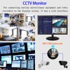 Elweyoo 24 inch Monitoring LCD Display Security Camera Monitor Multifunction