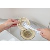 BS-238 BS-238 BS-238 Bathroom Drain Brush, White, 360° Flocked Up
