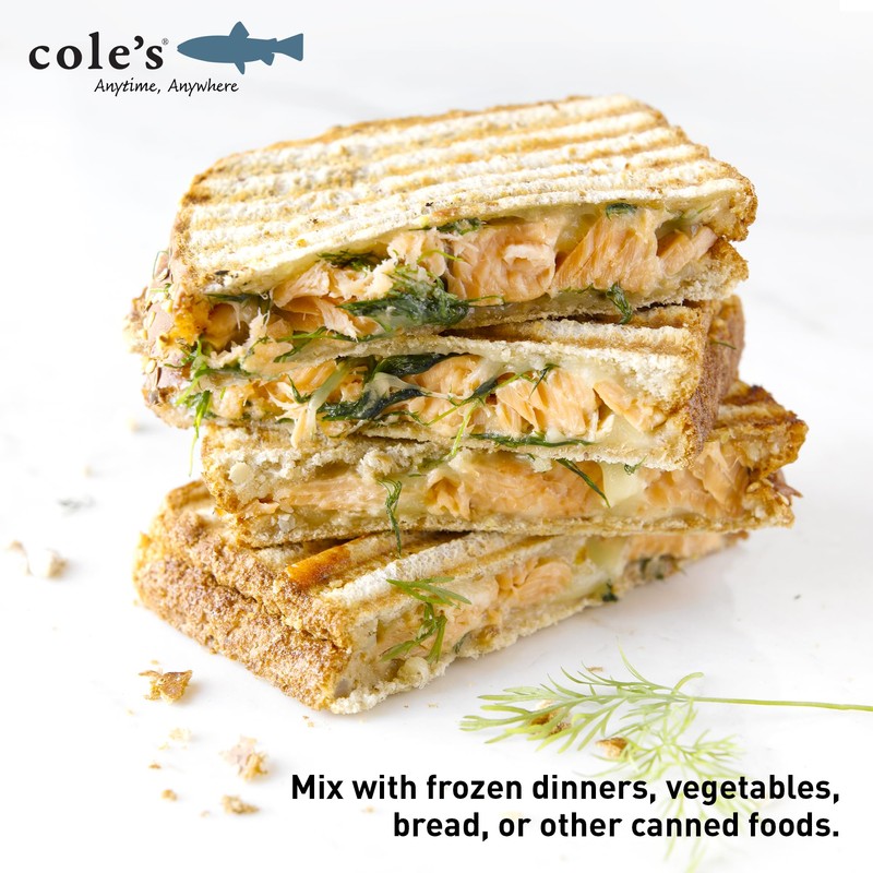 COLE'S SEAFOOD - Hand Packed Smoked Salmon in Olive Oil,