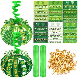 Mooliwe 30 Sets Valentines Day Crafts Kit Paper Valentines Ornaments for Tree Religious Christian DIY Crafts Bulk for Classroom Home Church Activity Reward Gift Sets Party Favors Decor(Irish)