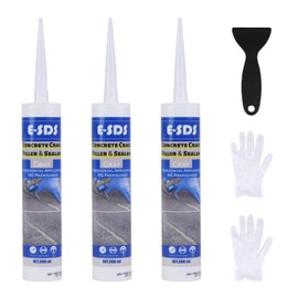 Cement Crack Filler Outdoor Waterproof Concrete Repair Sealant Self-Leveling Driveway Crack Filler Construction Crack Flexible Concrete Patch Gray 10.5 fl. oz (Grey,3 Pack)