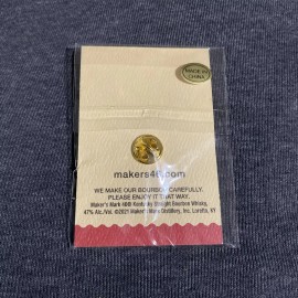 Maker's Mark 46 Bourbon Lapel Hat Pin Brand New In Package 46 Bottle