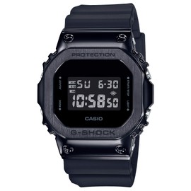 Casio GM-5600 Series Metal Covered Wristwatch, all black, Shock Resistant Watch