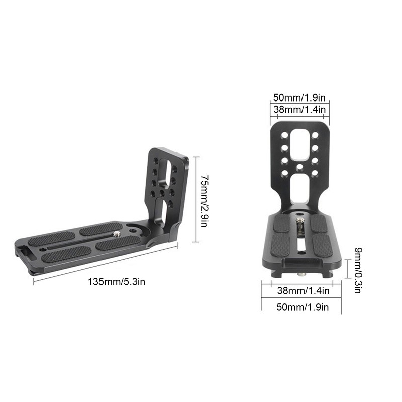 L13050 Aluminum Alloy Camera LShape Bracket Vertical Shooting Quick Release