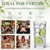 Patelai 24 Pack Tall Highball Glasses Set, 14.5 oz Pint
