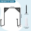 Gisafai 2 Pcs Large Wall Mounted Plate Stands for Display