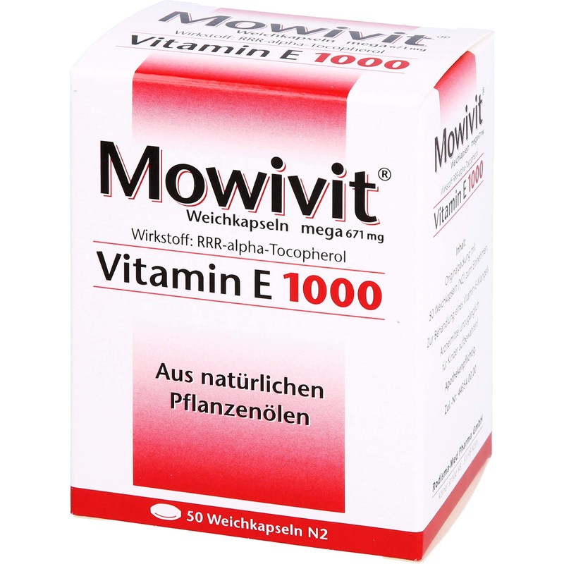 MOWIVIT Vitamin E 1000 Capses Pack of 50