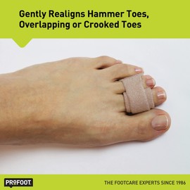 PROFOOT Toe Straight Hammertoe Wrap 1 Pair Toe Wraps to Straighten Toes, Can Be Worn With Shoes
