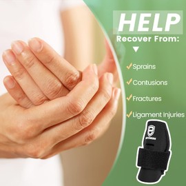 EDNYZAKRN 2 Pack Finger Protection for Injury, Finger Splint Finger Brace Adjustable Trigger Finger Brace Splint Support for Sports Basketball Volleyball Tennis Baseball