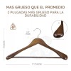 Universo en Linea Set 6 Gancho De Madera Hombro Ancho