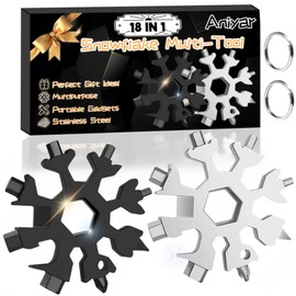 Stocking Stuffers for Adults Men Dad, 2-Pcak 18 in 1 Snowflake Multi-Tools Gift for Men Who Have Everything Birthday Christmas Xmas Gifts for Men,Dad,Boyfriend and Him, Cool Gadgets Tools for Men 2024