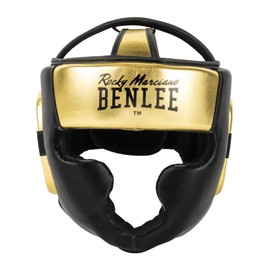 Benlee Head Guard Faux Leather Blance Black/Gold S/M