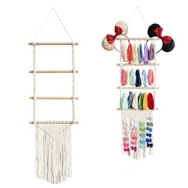 Nvanvmm Hair Accessories Hairpin Organiser Beige,Hair Bow Holder Organiser,Headband Holder Bows Organizer,Hair Bow Holder Organiser Wall Hanging Hair Clip Holder for,Women