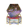 Coaster for Drinks Set of 6,Famous Claude Monet Paintings Absorbent