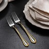 KEAWELL Pearl Edge 4/8-Piece Premium Fork Set, 18/10 Stainless Steel,