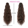 VARKAGE Lange Gewellt Ponytail Extension, Extensions Zopf mit Klammer, Hair