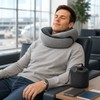 Travel Neck Pillow for Airplane Rest – Snail-Style Memory Foam