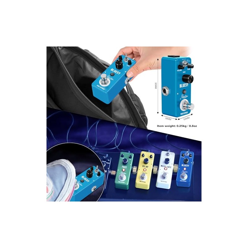 Rowin - Bluesy - Pedal de efecto de vacío vintage