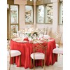 REWOMC 12 Pack 120 Inch Round Tablecloth, Red Satin Fabric