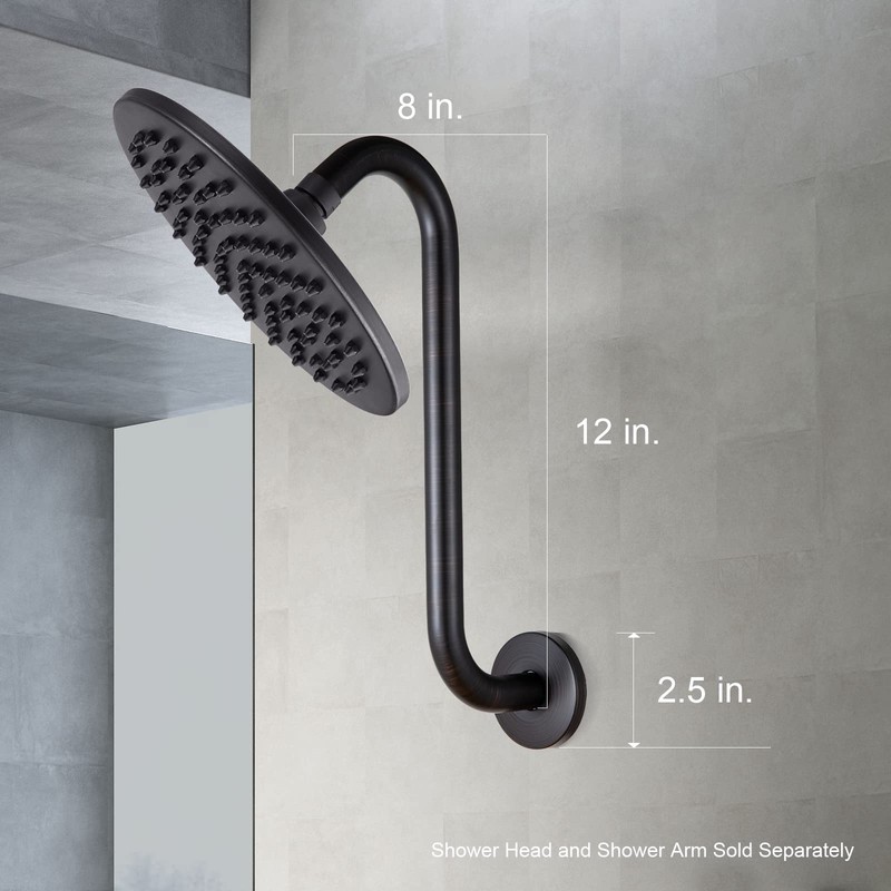 OFFO Shower Head Extension Arm 12 in, Oil Rubbed Bronze