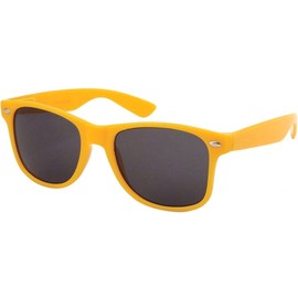 anteojos de sol Optix retro clásico de los años 80 con diseño clásico (amarillo), talla grande, Amarillo, M