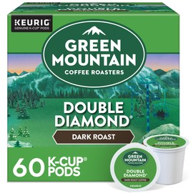 Green Mountain Coffee Roasters Double Diamond Keurig Single-Serve K-Cup pods, Dark Roast Coffee, 60 Count (6 Packs of 10)