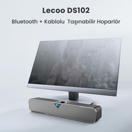 Lecoo DS102 Kablosuz Bluetooth + AUX 6W Stereo Soundbar Taşınabilir Hoparlör Siyah