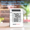 BaldrTherm Humidity Meter Hygrometer, Solar-Powered Room Thermometer Indoor Digital Temperature