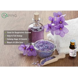 2-PACK Violet Essential Oil - 100% Pure Organic Natural Plant (Viola odorata) Violet Oil for Diffuser, Aroma, Spa, Massage, Yoga, Perfume, Body - 2x10ML