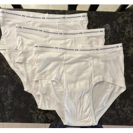 Fruit of the Loom Briefs Underwear Size XL 42-44  Lot of 3 NOS Spellout Waist Band FTL USA Made