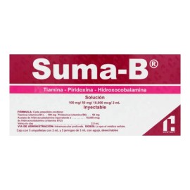 Suma-B 100/50/10 000 Mcg Con 5 Ampolletas