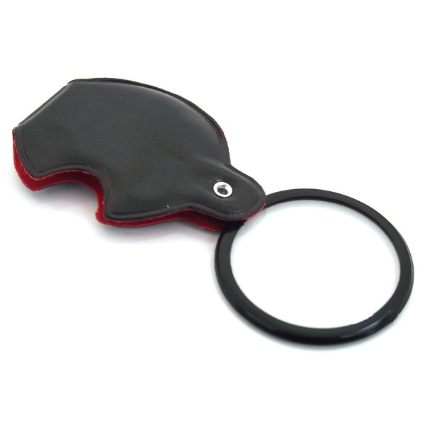 3X Folding Magnifier Pocket Magnifying Glass Gemstone Loupe Tool