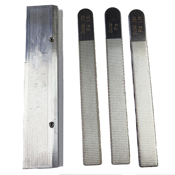 Unbranded 4PCS/Set Guitar Nut Files Fret Crowning Slot Filing Luthier