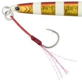 Major Craft Winding Jig Jet, Metal Jig, 1.4 oz (40 g), Zebra Red/Gold #77 Lure