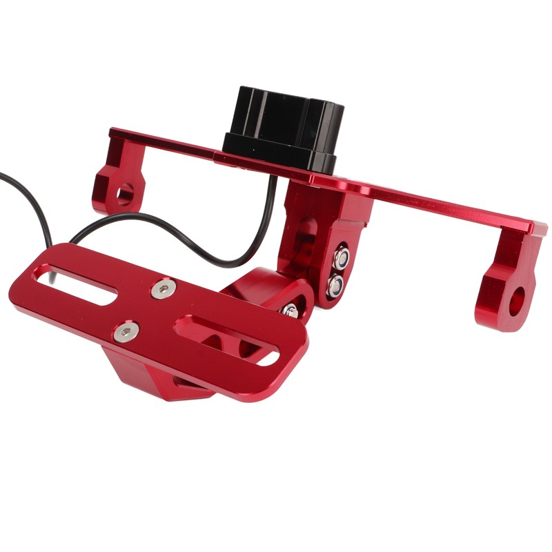 Motorcycle License Plate Mount Adjustable License Plate Holder with Taillight