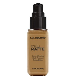 L.A. COLORS - Truly Matte Foundation Deep Tan - 1.35 fl. oz. (40 ml)