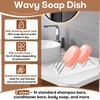 2 Pcs Stainless Steel Soap Dish Holder, W-Shaped Self Draining,
