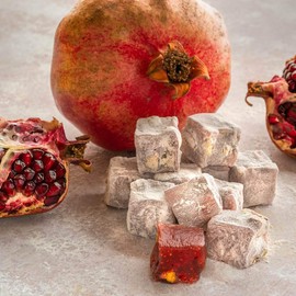 Premium Luxury Gourmet Turkish Delight With Pistachio and Pomegranate Flavoured, Historical Flavor Since 1777 (11.5 oz/325 g)
