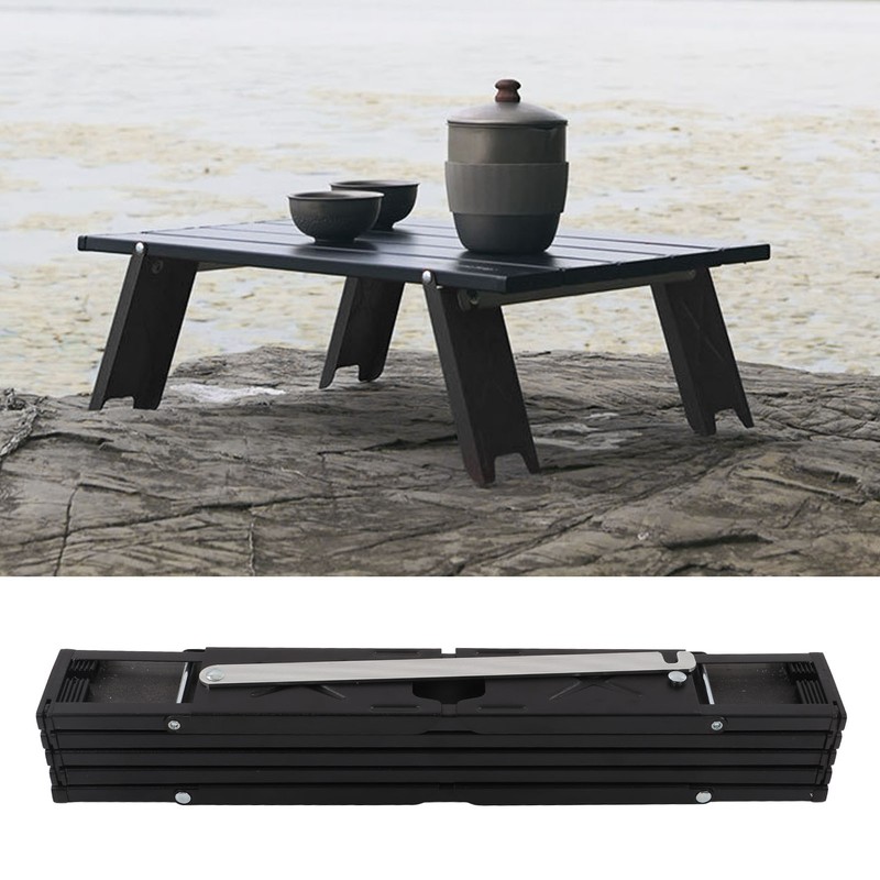 ShineTrip Folding Beach Table with Storage Bag Aluminum Alloy Portable