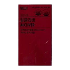 Wellit Rcliver 850mg x 14 tablets 1 / 웰릿 알클리버 850mg x 14정 1개