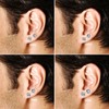 Jstyle 2 Pairs Stainless Steel Magnetic Stud Earrings for Men