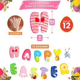 Happy Easter Yard Banner