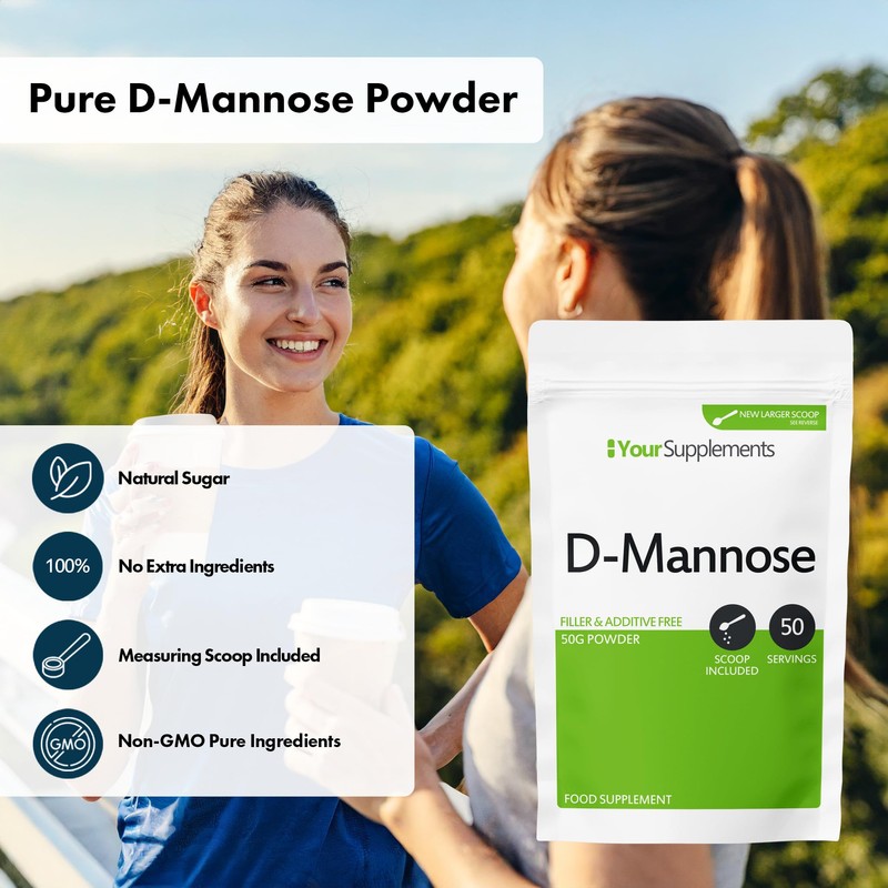 Your Supplements - D Mannose Pure Powder 50g | Natural