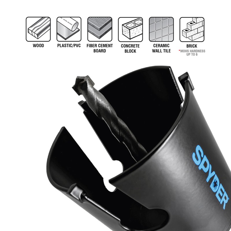 Spyder Hole Saw, Steel, 5-1/4In. Dia. (600837)
