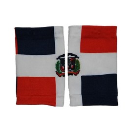 Elite Athletic Gear Dominican Republic Flag Wrist Support Sleeves - SIZE: ADULT