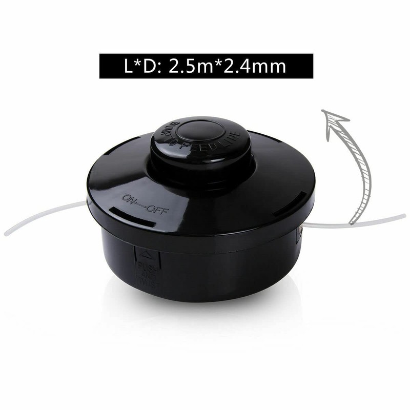ASOENTIWOX Strimmer Head, Universal Trimmer Head M10 x 1.25 LHF,
