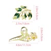 Yonchic 2-Piece Multiple Shapes Metal Hair Clips, Lily Hair Claws