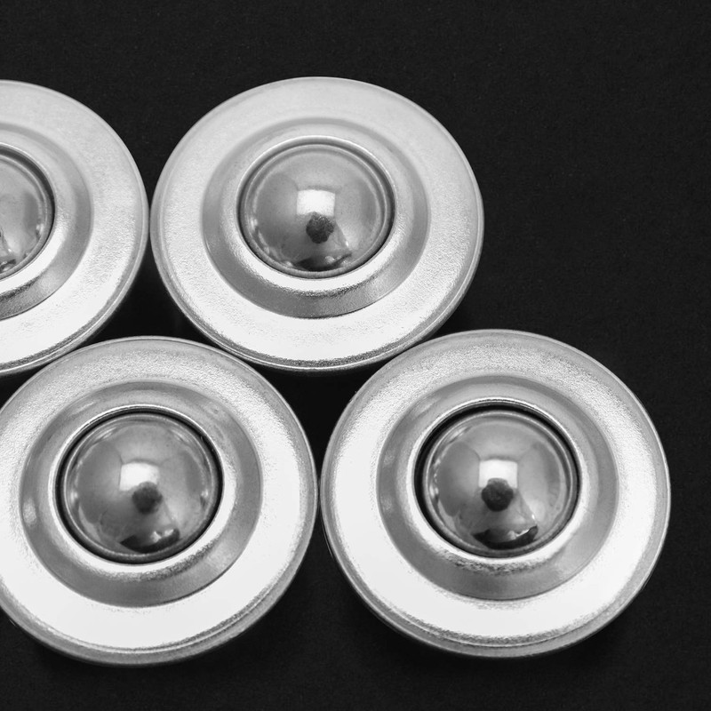 QWORK® Ball Rollers with Steel Ball, Universal Base Conveyor Belt