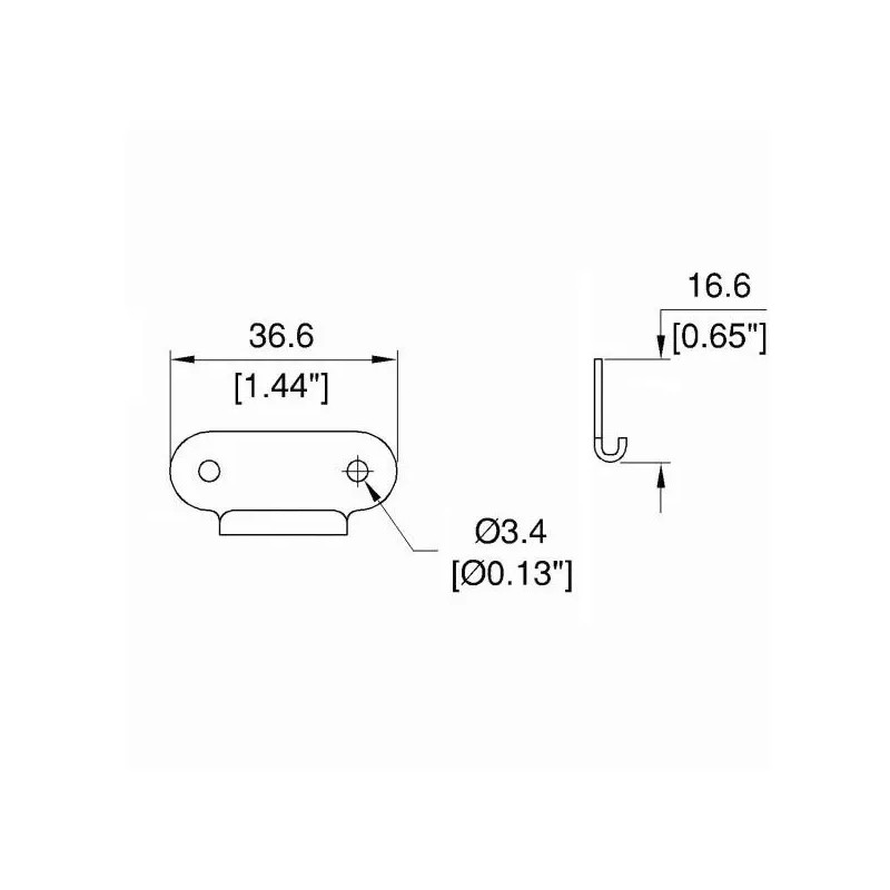 Penn Elcom 7339/0334 Small Padlockable Twist latch- Zinc Finish